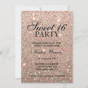 Invite - Rose Gold Fab Sweet Sixteen II