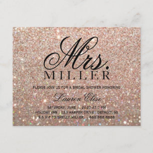 Invite - Rose Gold Glit Fab Mrs. Bridal Shower 2