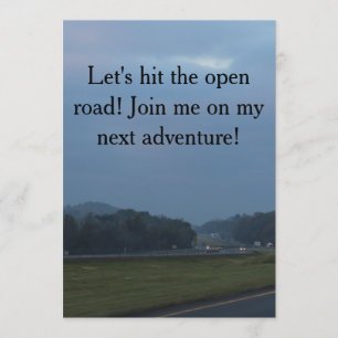 inviting friends for a road trip invitation