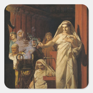 Invocation of Neptune, 1866 Square Sticker