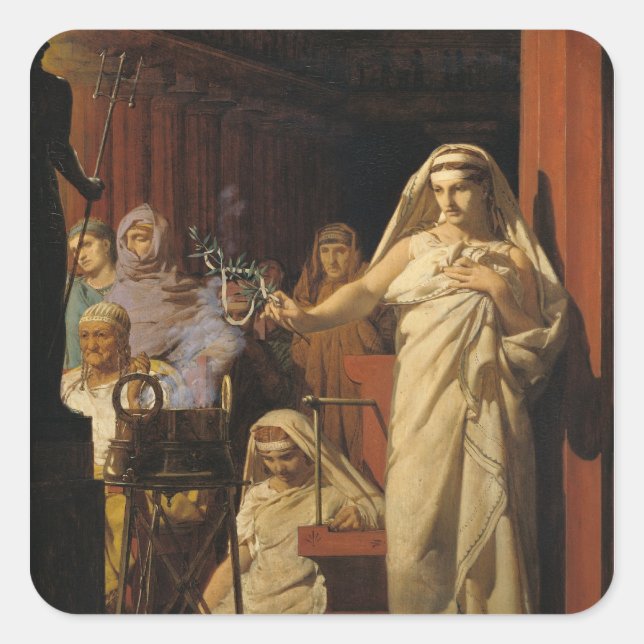 Invocation of Neptune, 1866 Square Sticker (Front)