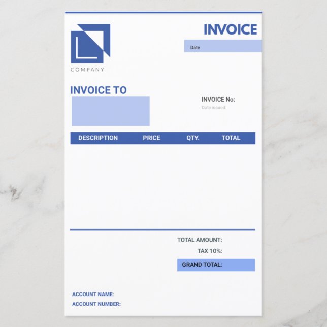 Invoice (Front)