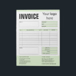 Invoice Form Business Quotation Add Logo Notepad<br><div class="desc">Form Business Quotation,  Invoice or Sales Receipt Order Form,  you can add your logo</div>