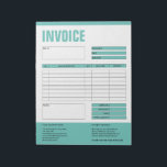 Invoice Form Business Quotation Add Logo Notepad<br><div class="desc">Form Business Quotation,  Invoice or Sales Receipt Order Form,  you can add your logo</div>