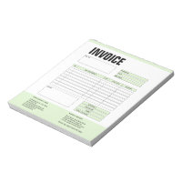 Invoice Form Business Quotation Add Logo Notepad