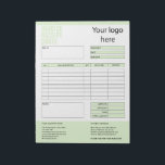 Invoice Form Business Quotation Add Logo Notepad<br><div class="desc">Form Business Quotation,  Invoice or Sales Receipt Order Form,  you can add your logo</div>