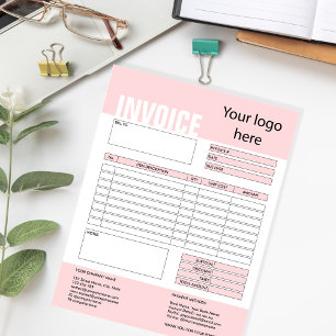 Invoice Form Business Quotation Add Logo Notepad
