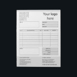 Invoice Form Business Quotation Add Logo Notepad<br><div class="desc">Form Business Quotation,  Invoice or Sales Receipt Order Form,  you can add your logo</div>