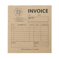 Invoice Order Form Small Business Logo Kraft