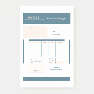 invoice post-it notes