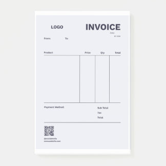 INVOICE POST-IT NOTES