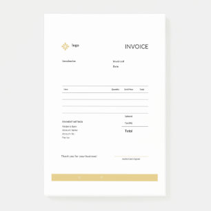 invoice post-it notes