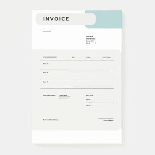 INVOICE POST-IT NOTES
