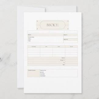 Invoice Template Cute Small Business