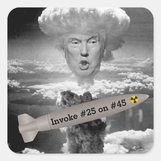 "Invoke #25 on #45" Square Sticker