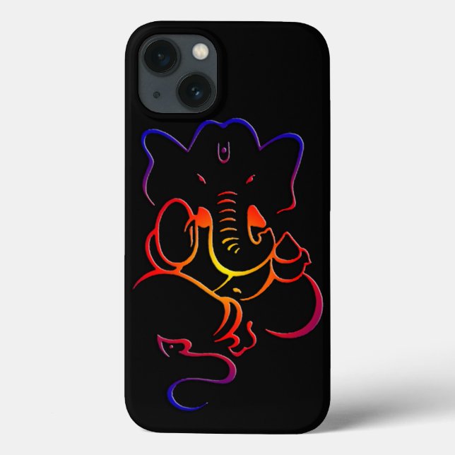 Invoke Divine Prosperity | Lord Ganesh Iphone Case (Back)