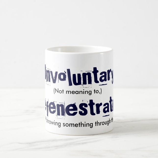 Involuntary Defenestration Magic Mug (Center)