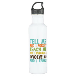 Involve Me Inspirational Quote 710 Ml Water Bottle