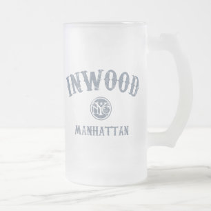 Inwood Frosted Glass Beer Mug