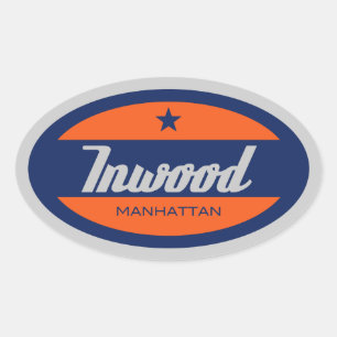 Inwood Oval Sticker
