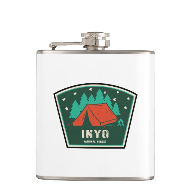 Inyo National Forest Camping Hip Flask (Front)