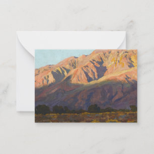 Inyo Range at Sunset, Lone Pine by Maynard Dixon Card