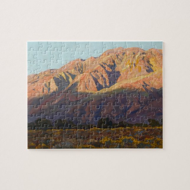Inyo Range at Sunset, Lone Pine by Maynard Dixon Jigsaw Puzzle (Horizontal)