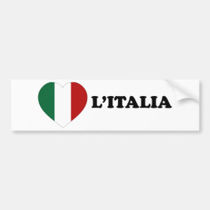 Io Amo Italia Bumper Sticker