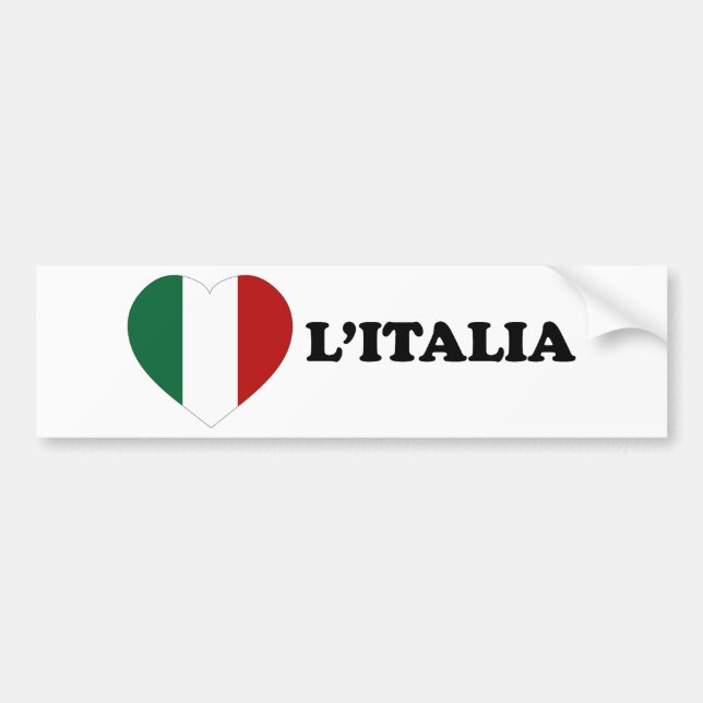 Io Amo Italia Bumper Sticker (Front)