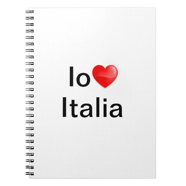 Io amo Italia Notebook (Front)