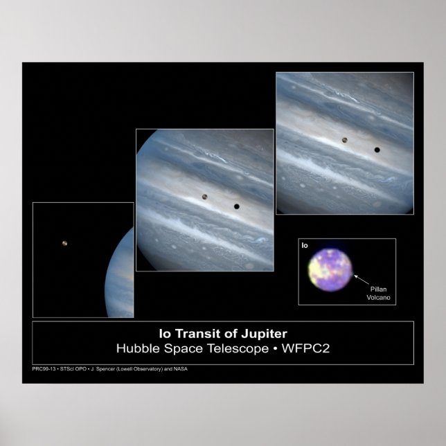 Io Jupiter Transit Hubble Telescope Photo Poster (Front)