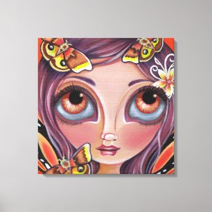 "Io Moth Fairy" Canvas Print
