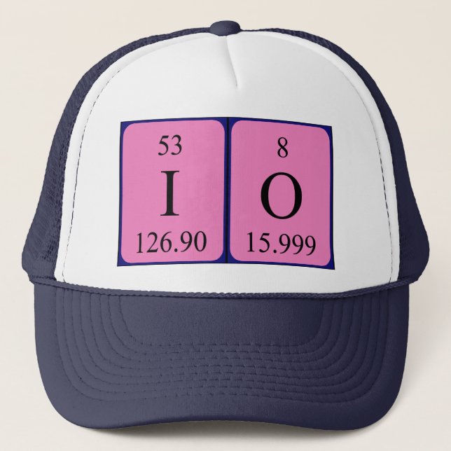 Io periodic table name hat (Front)