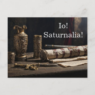 Io! Saturnalia! Invitation Postcard