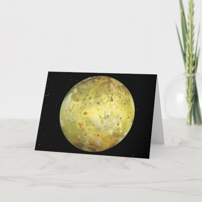 Io Volcanic  Moon of Jupiter Card (Front)