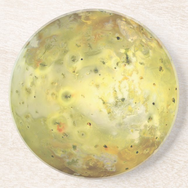 Io Volcanic  Moon of Jupiter Coaster (Front)