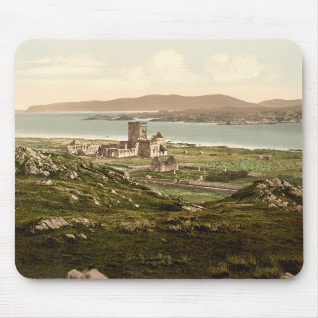 Iona Abbey, Argyll and Bute, Scotland Mouse Mat (Front)