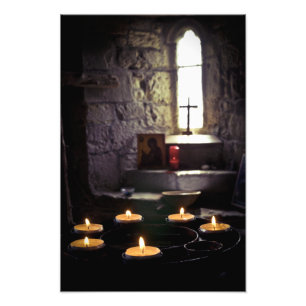 Iona Abbey Candles Photo Print