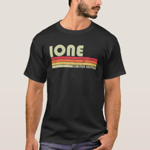 IONE Name Personalised Retro Vintage 80S 90S Birth T-Shirt