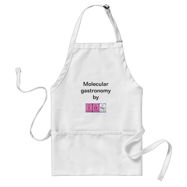 Ione periodic table name apron (Front)