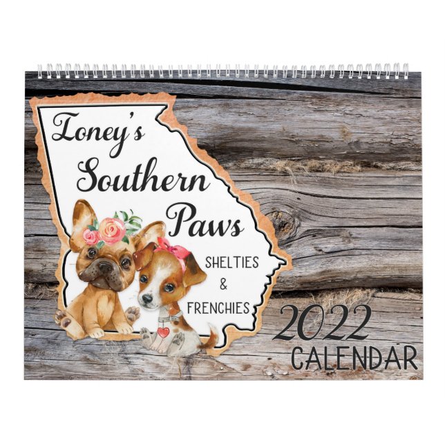 Ioney's Southern Paws 2022 Calendar (Cover)