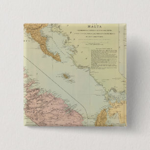 Ionian Islands, Malta 15 Cm Square Badge