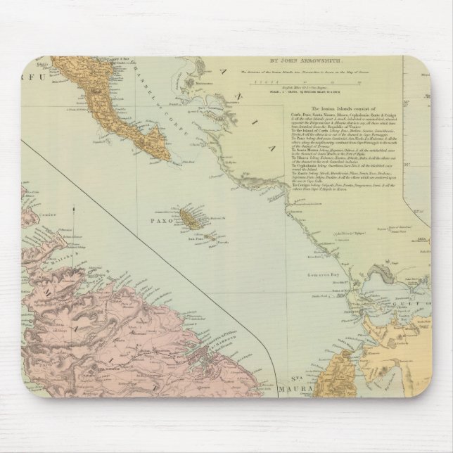Ionian Islands, Malta Mouse Mat (Front)