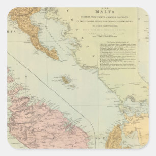 Ionian Islands, Malta Square Sticker