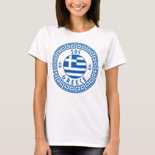 IOS, Greece Flag Women's T-Shirt