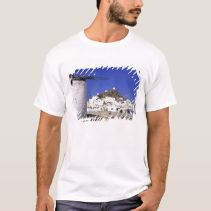 Ios, Greece. The beautful and crisp, white and T-Shirt