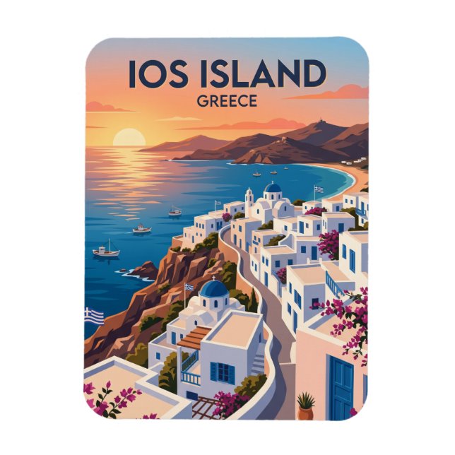 Ios Island Greece Magnet (Vertical)