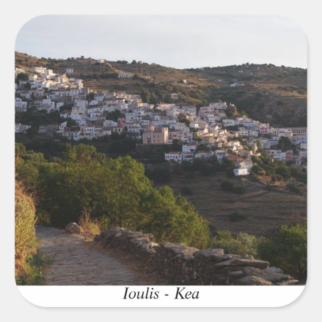 Ioulis – Kea Square Sticker (Front)