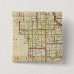 Iowa 15 Cm Square Badge