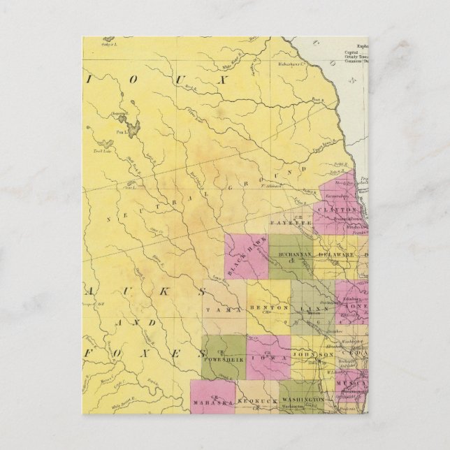 Iowa 7 postcard (Front)